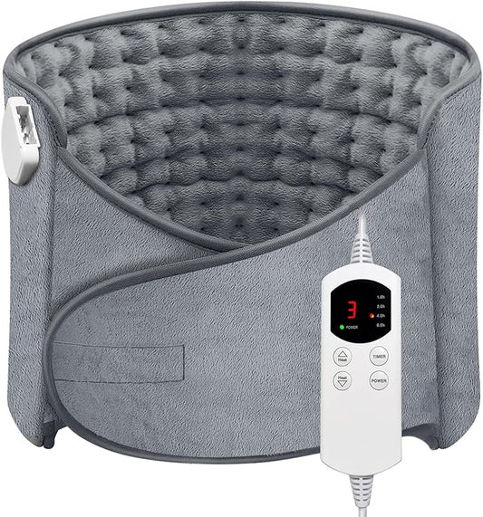 Electric Heating Belt for Back Pain Relief 6 Heat Settings Heat Pad with Velcro