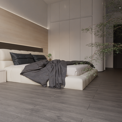 Rustic Wood Effect Woodgrain Self Adhesive Vinyl Plank PVC Flooring - Whisper Oak