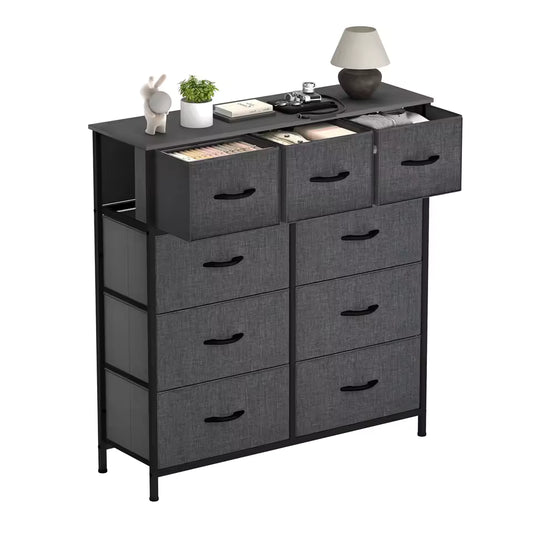 9-Drawer Wide Fabric Dresser