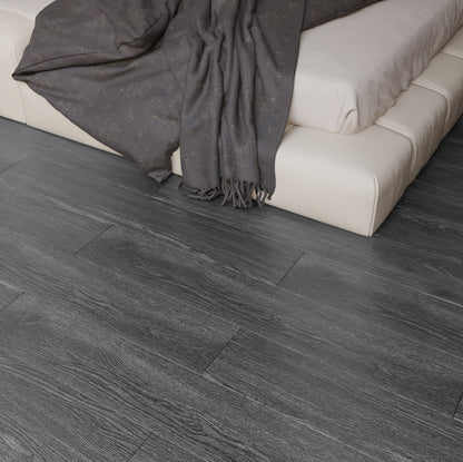 Rustic Wood Effect Woodgrain Self Adhesive Vinyl Plank PVC Flooring - Ash Grey
