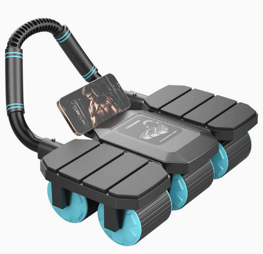 Automatic Rebound Abdominal Wheel with Elbow Supports