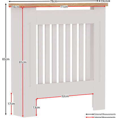Radiator Cover - White, Medium