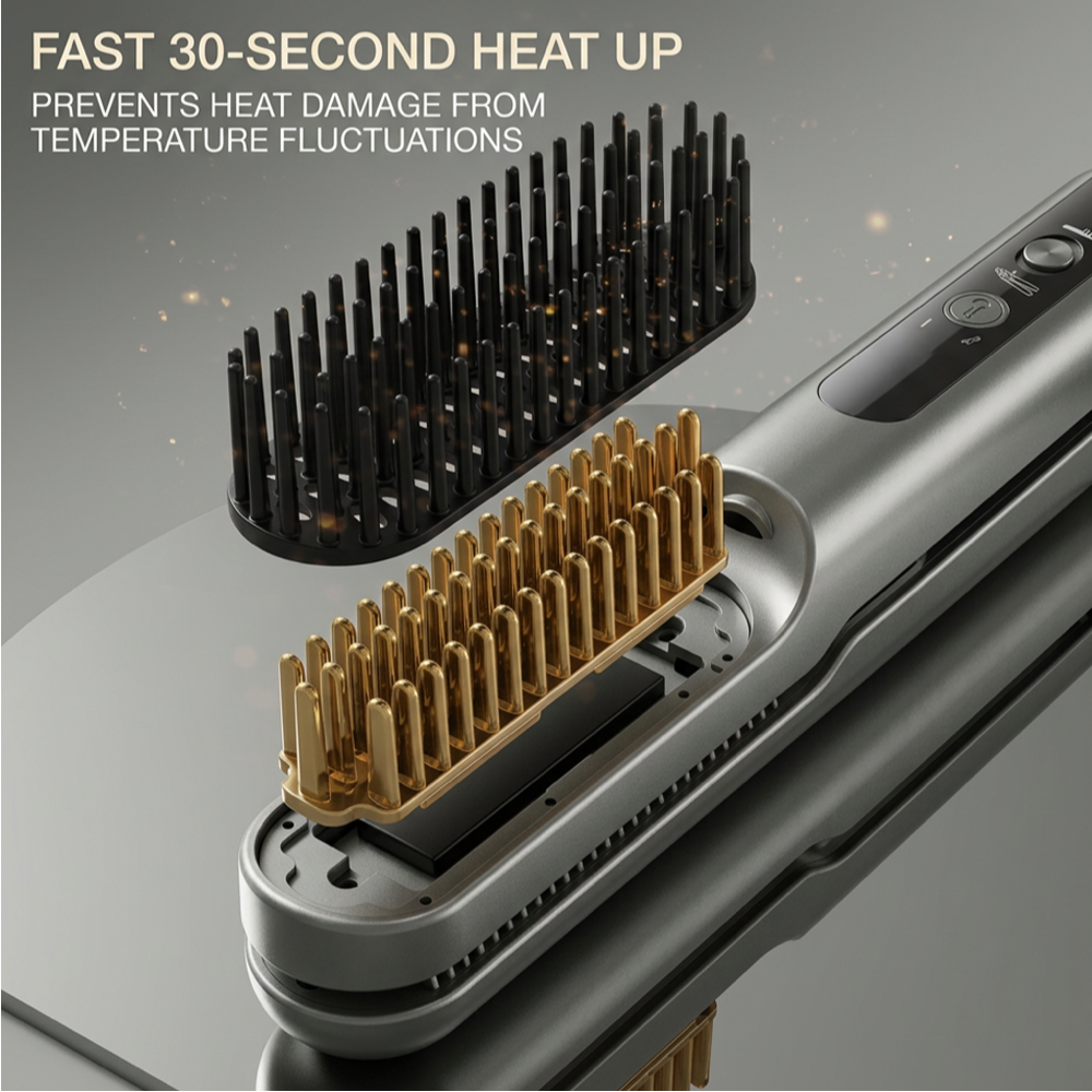 Hair Straightener & Comb