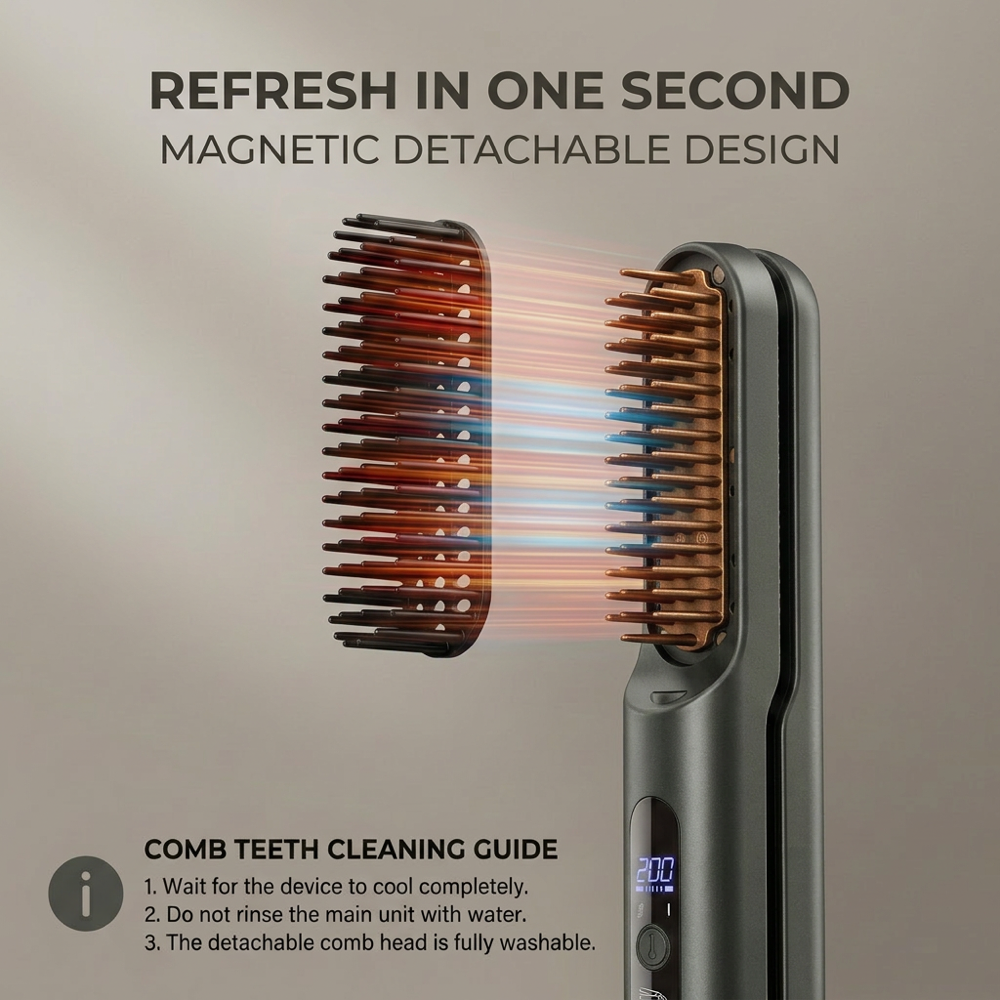 Hair Straightener & Comb
