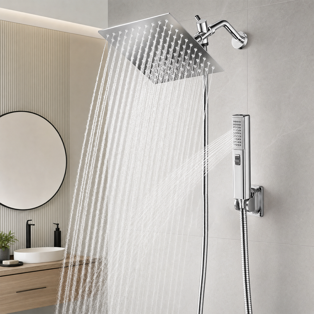 Rainfall & Handheld Shower Head Set