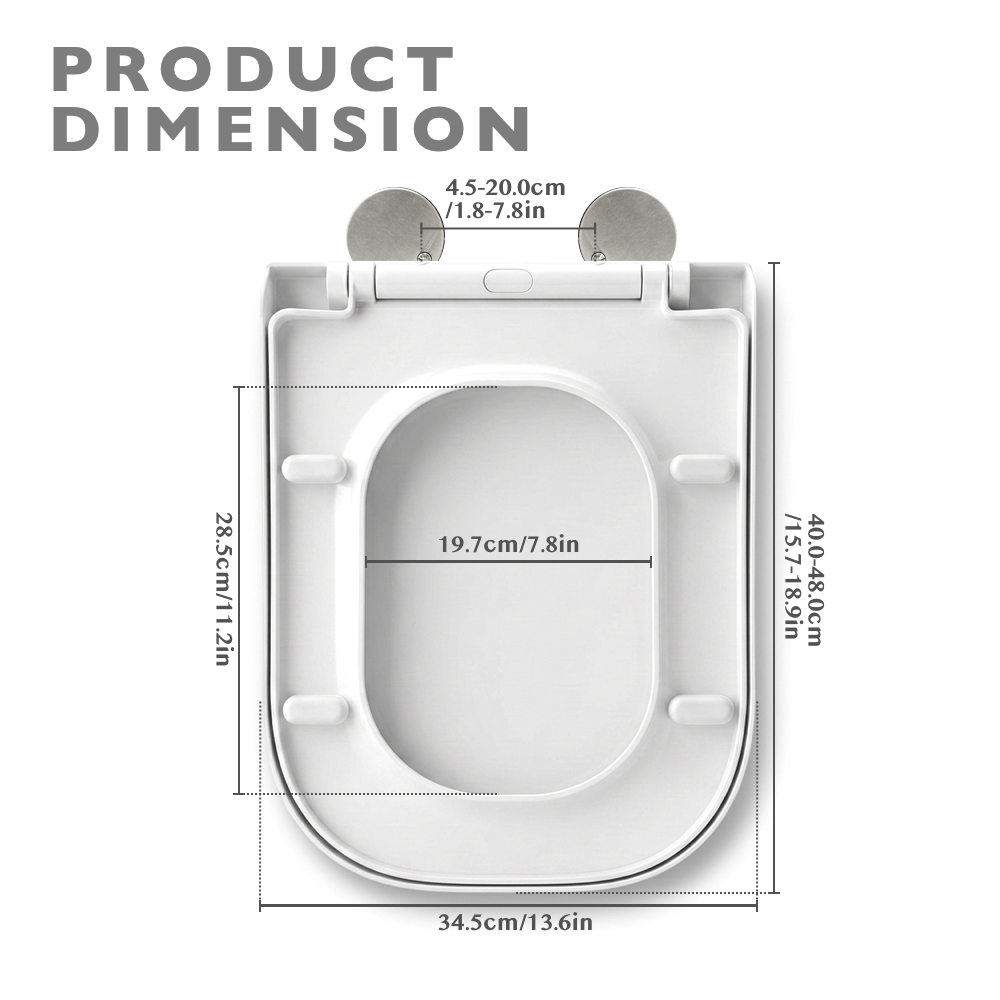 Soft Close Quick-Release Toilet Seat And Cover