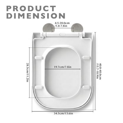 Soft Close Quick-Release Toilet Seat And Cover