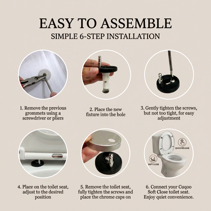 Soft Close Quick-Release Toilet Seat And Cover