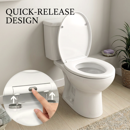Soft Close Quick-Release Toilet Seat And Cover