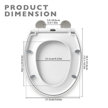 Soft Close Quick-Release Toilet Seat And Cover