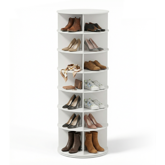 7-Tier 360° Rotating Display Rack Tower Lightweight