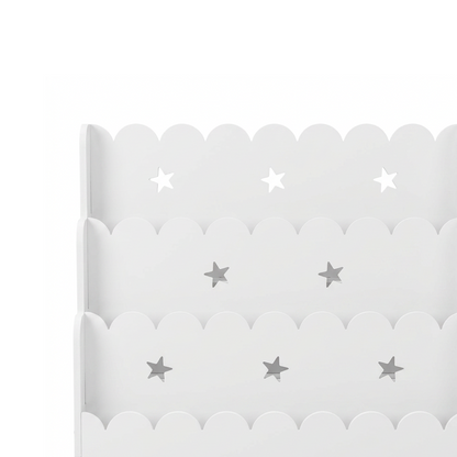 3-Tier Kids Bookshelf Star Cut-out Design