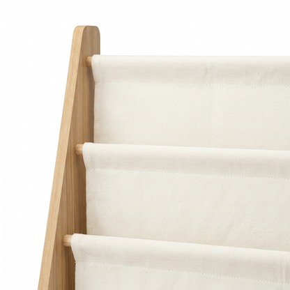 4-Tier Kids Bookshelf Fabric Rack