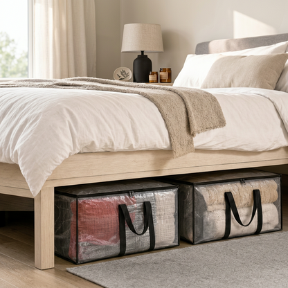 100L Clear Storage Bags Set