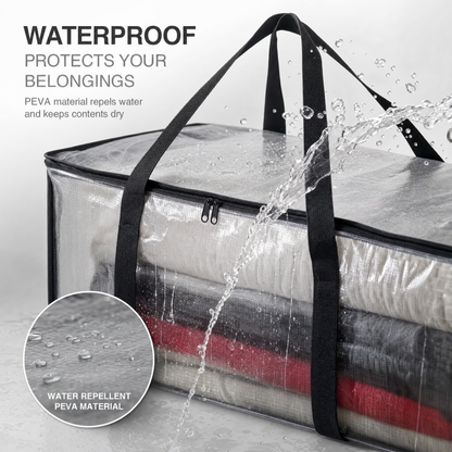 100L Clear Storage Bags Set