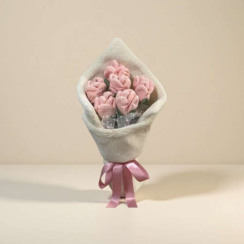 Plush Rose Flower Bouquet