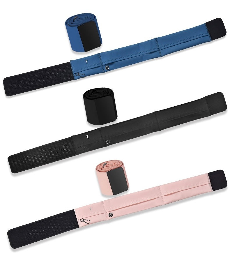 Running Belt - Slim Invisible Sports Waistband Pink