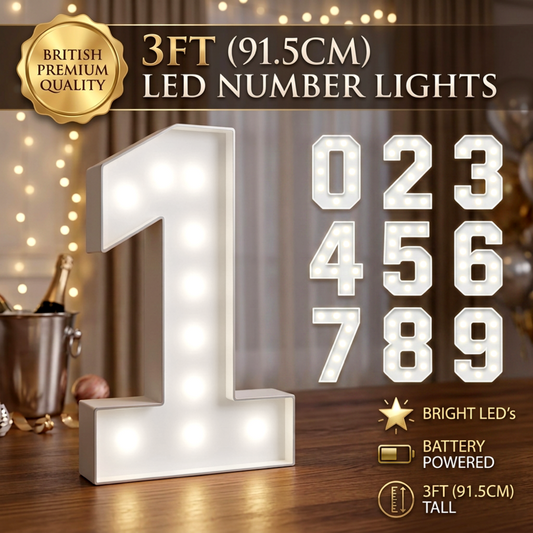 Light Up Number for Party Decor
