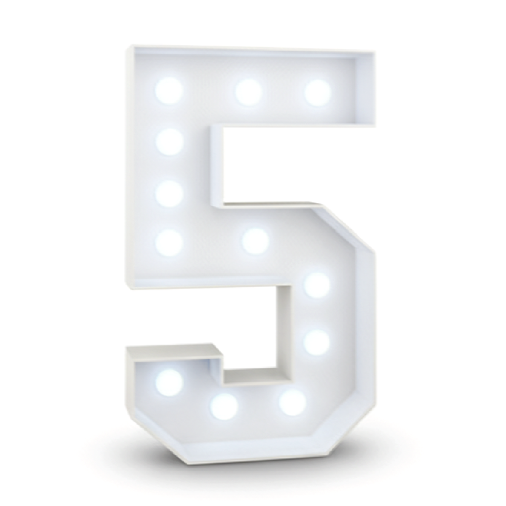 Light Up Number for Party Decor