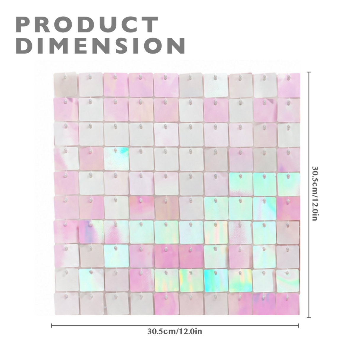 Sequin Backdrop Set for Party Photography- Pink