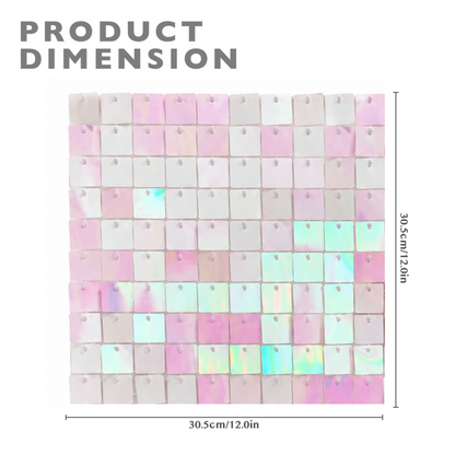Sequin Backdrop Set for Party Photography- Pink