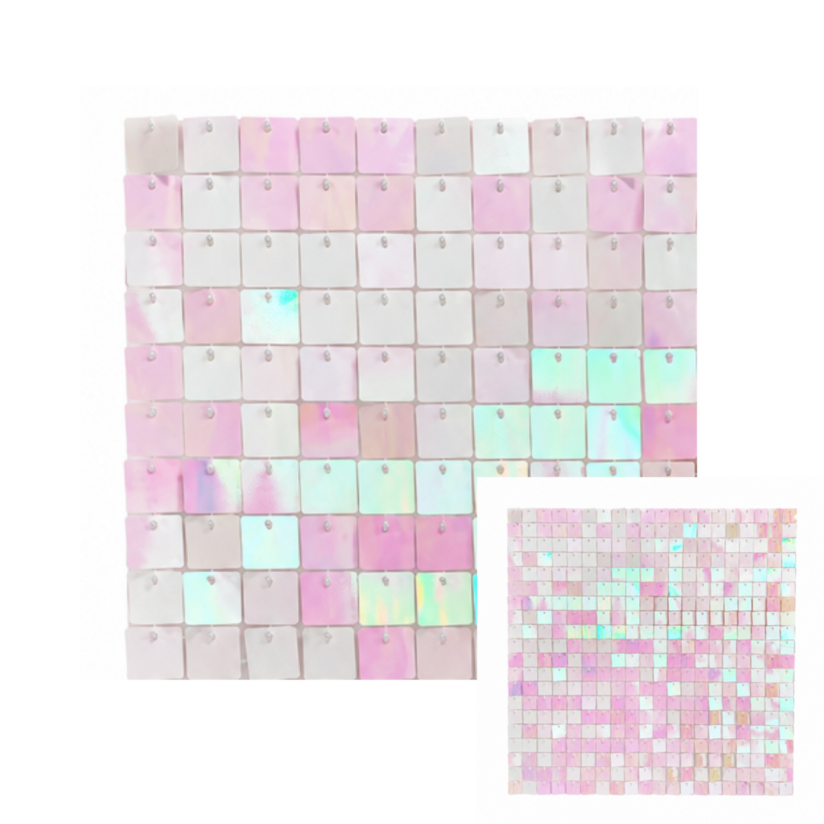 Sequin Backdrop Set for Party Photography- Pink