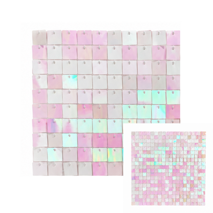 Sequin Backdrop Set for Party Photography- Pink