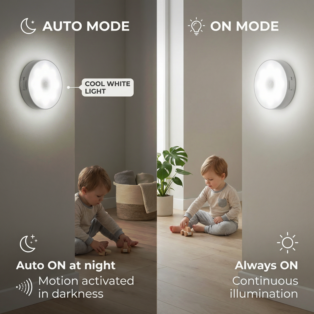 LED Night Light PIR Motion Activated Sensor