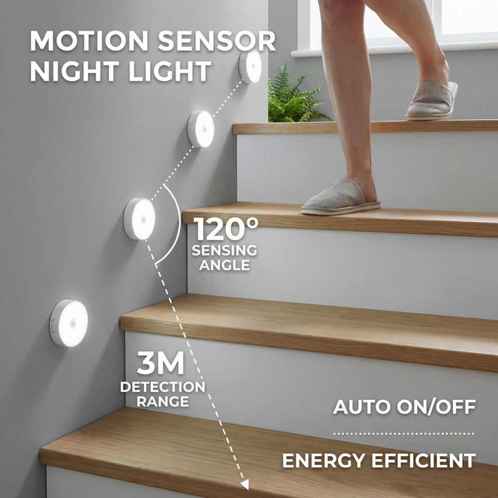 LED Night Light PIR Motion Activated Sensor