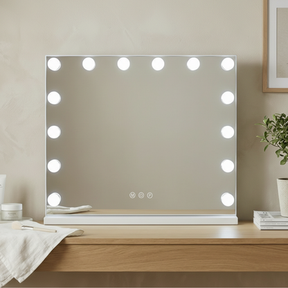Hollywood Vanity Mirror with Dimmable Lights 80x60cm