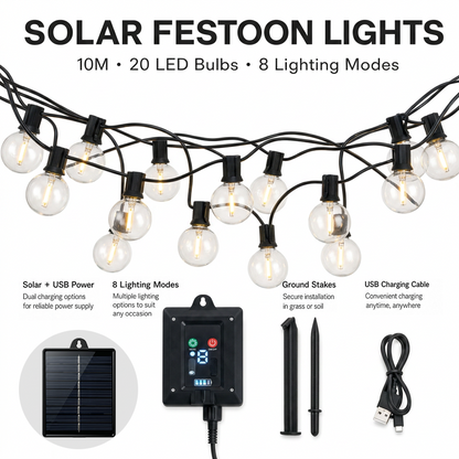 Solar Camping String Lights