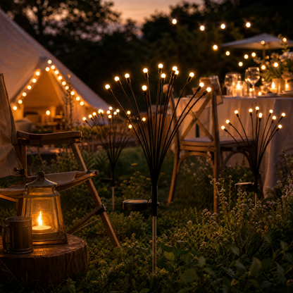 2/4 pcs Solar Firefly Lawn Lights Set