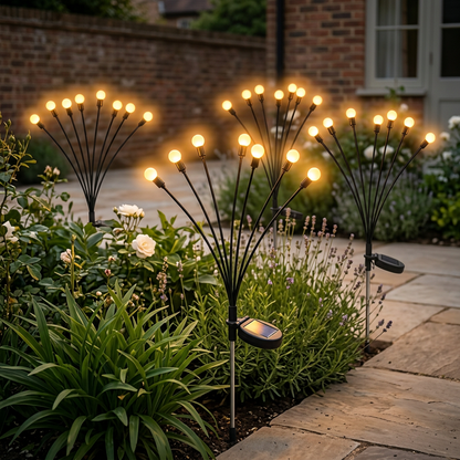 2/4 pcs Solar Firefly Lawn Lights Set