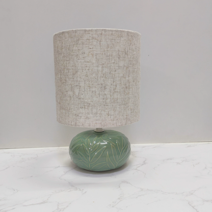 Embossed Ceramic Bedside Table Lamp