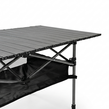 120cm Camping Table with Storage Pouch - Black