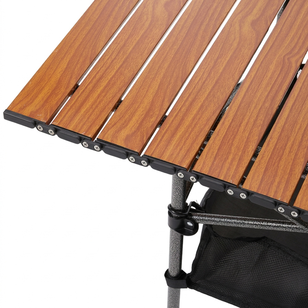 120cm Camping Table with Storage Pouch - Wood
