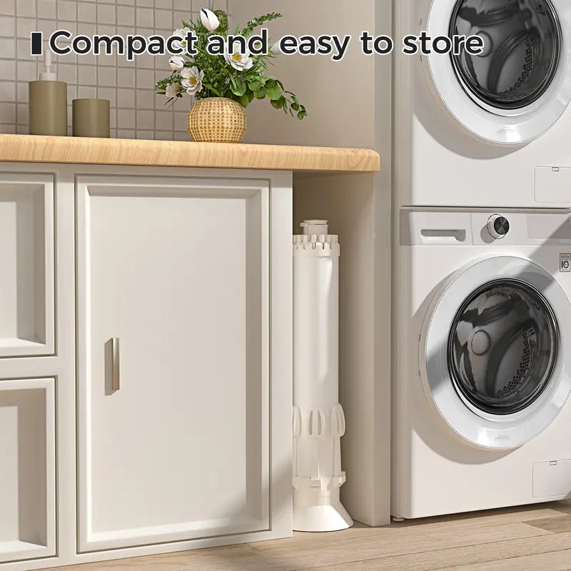 Octopus-Style Folding Drying Rack with Clips Compact