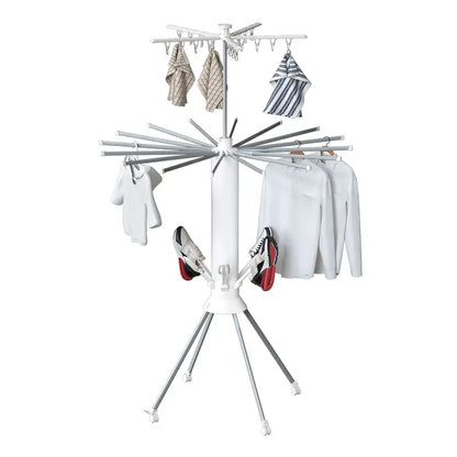Octopus-Style Folding Drying Rack with Clips Compact