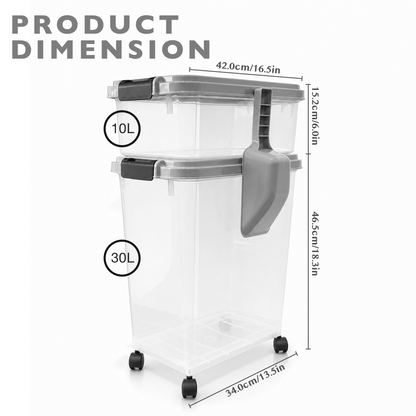 2-in-1 Pet Food Storage Container