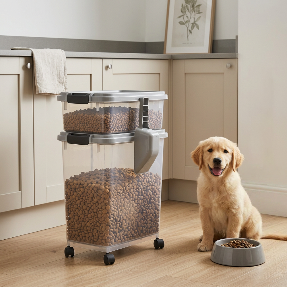 2-in-1 Pet Food Storage Container