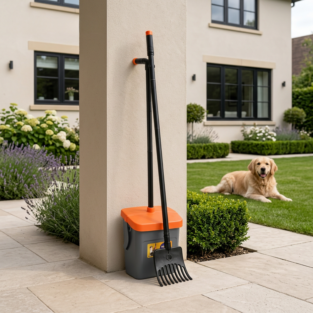 Long Handle Pet Poo Scooper & Rake Set