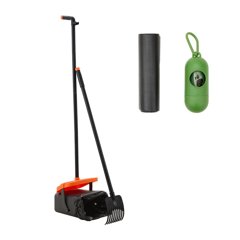 Long Handle Pet Poo Scooper & Rake Set