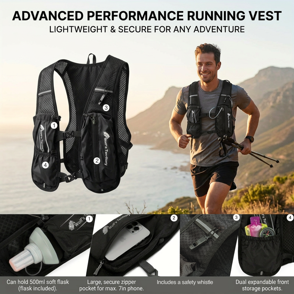 Lightweight Running Hydration Vest Backpack