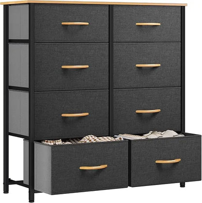 Chest of Drawers 8 Fabric Storage Drawer Unit Dresser