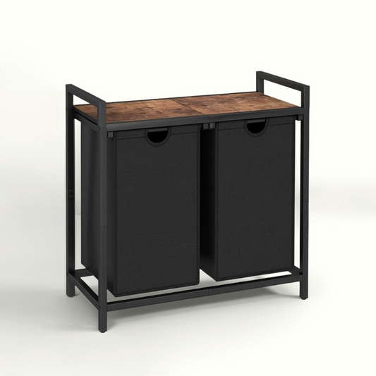 Laundry Basket with Top Shelf Pull-Out Hamper with Storage