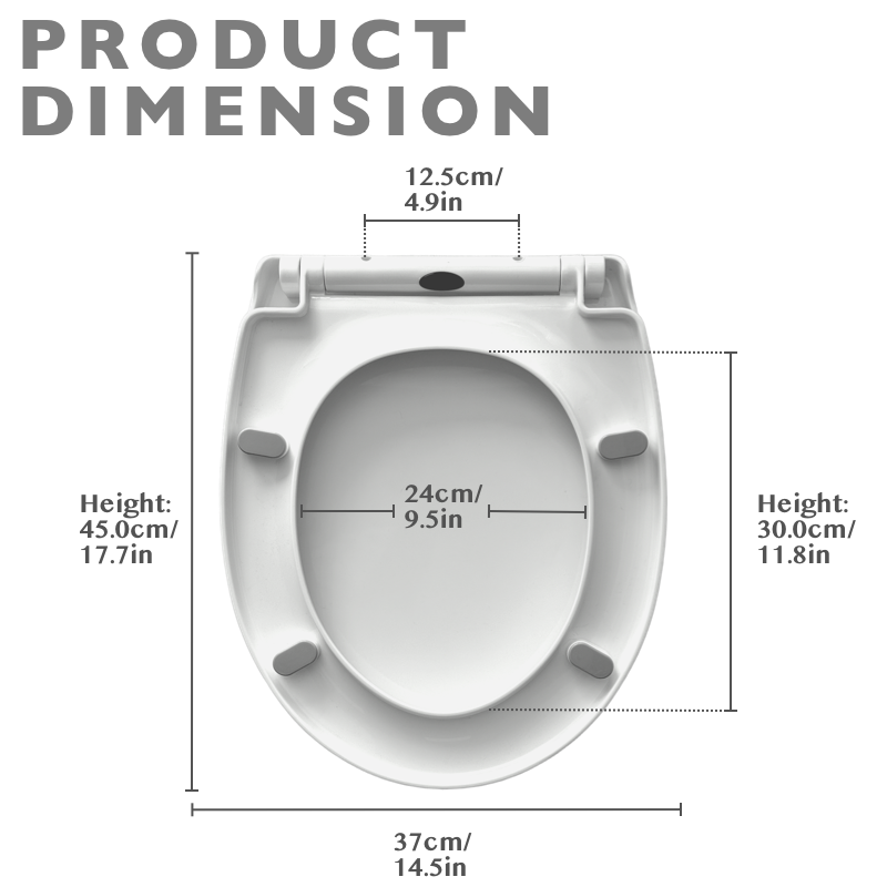 Soft Close Quick-Release Toilet Seat And Cover