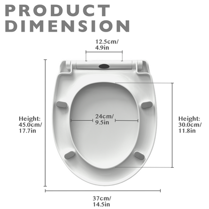 Soft Close Quick-Release Toilet Seat And Cover