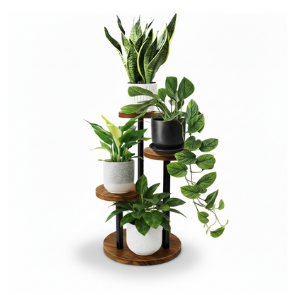 3-Tier Indoor Plant Stand Compact Corner Shelf