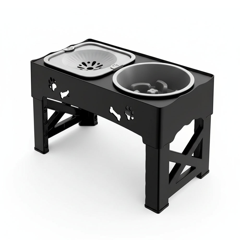 Raised Dog Bowl Stand for Cats and Dogs Pet Feeder