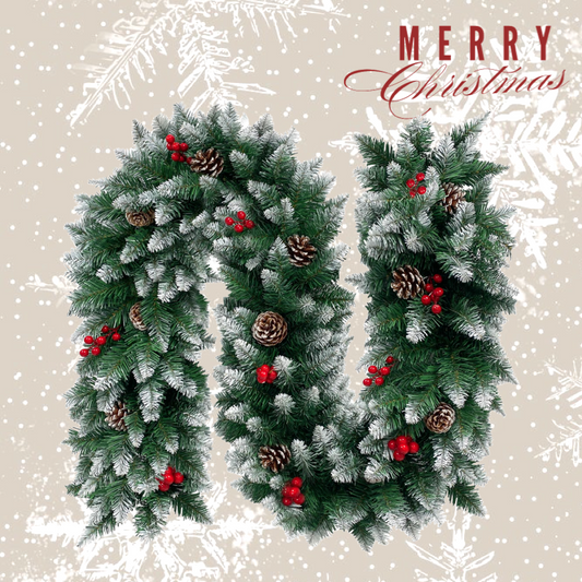 270cm Snow Berry Christmas Garland Decoration